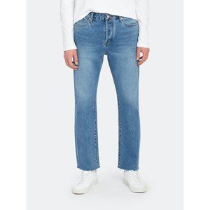 LAB 101 Men's Stone Nano O3 Ozone Jeans Relaxed Straight Fit 100% Cotton 34x30